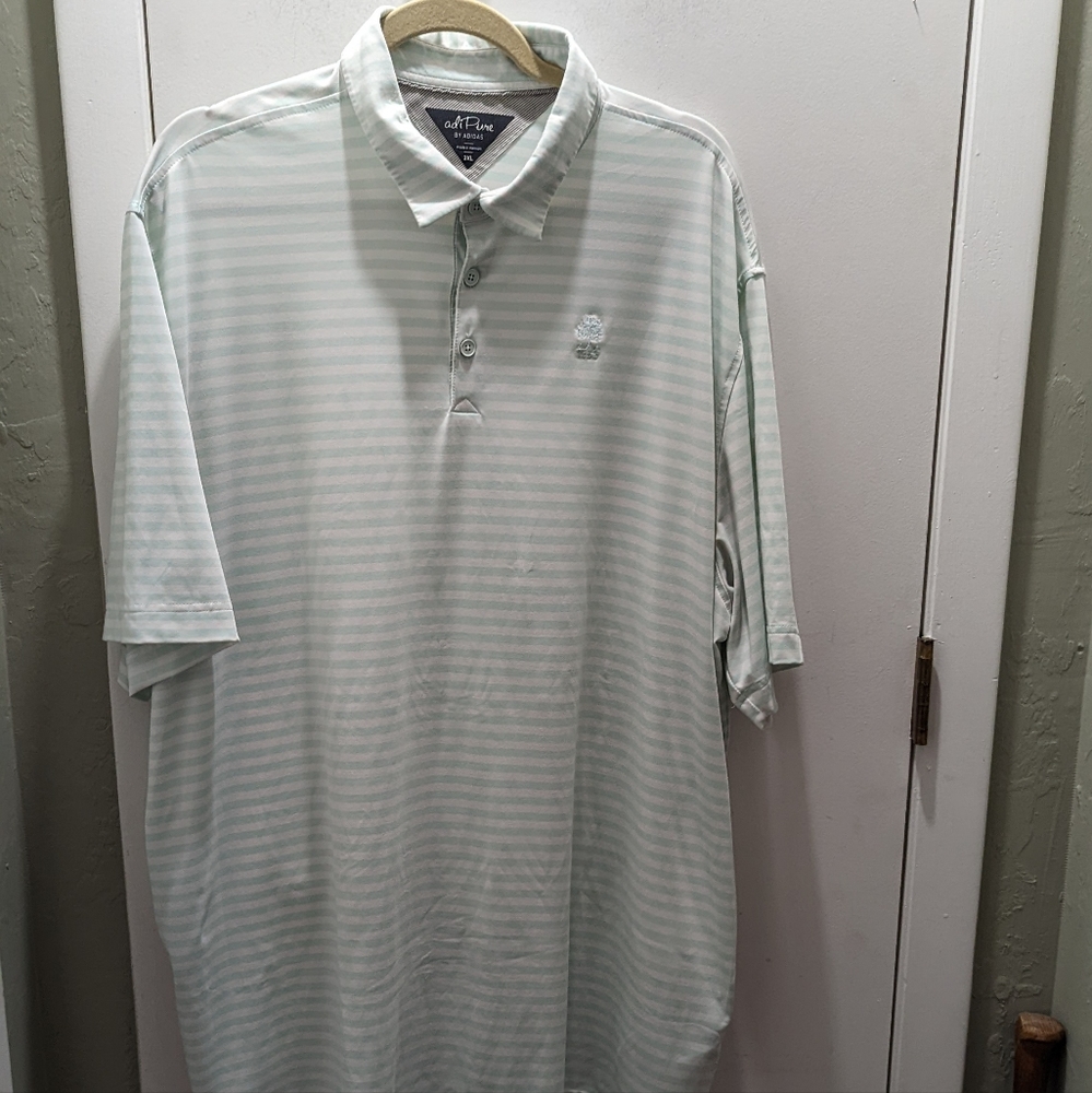 AdiPure by Adidas Men's Golf Polo Size 2XL Like New Condition Striped Sh…